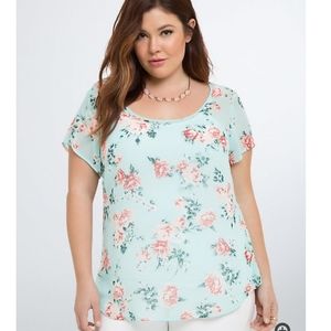 Torrid nwt floral blouse
